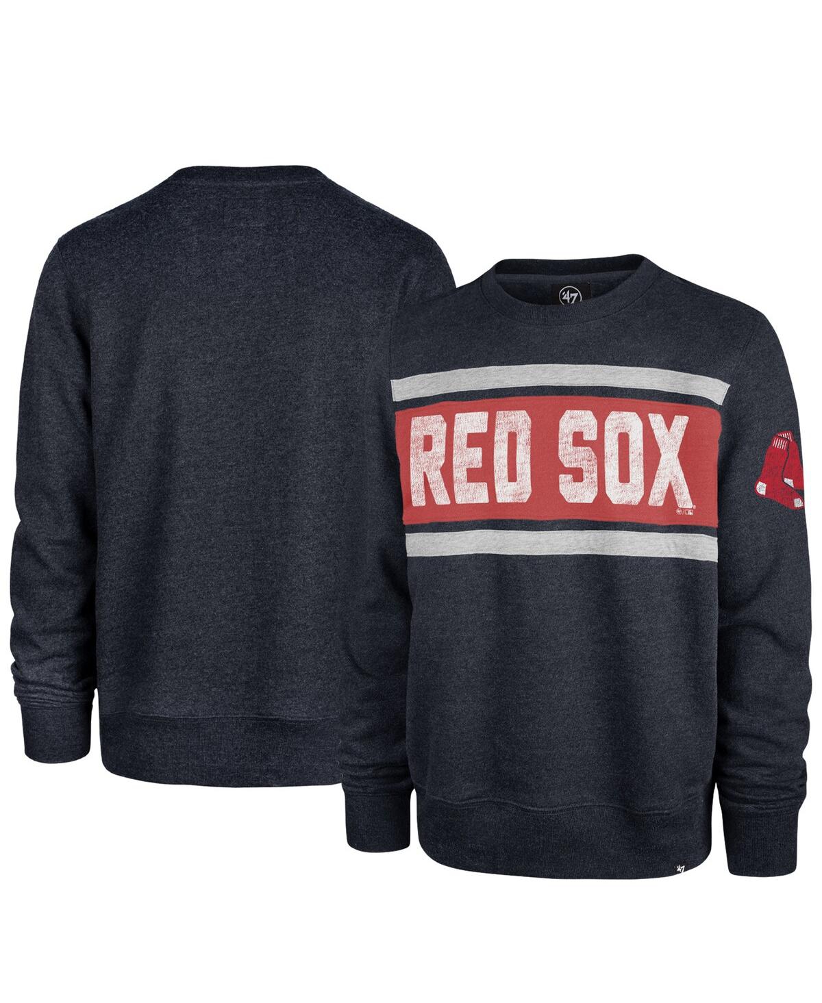 47 Brand Men's ' Navy Boston Red Sox Bypass Tribeca Pullover Sweatshirt