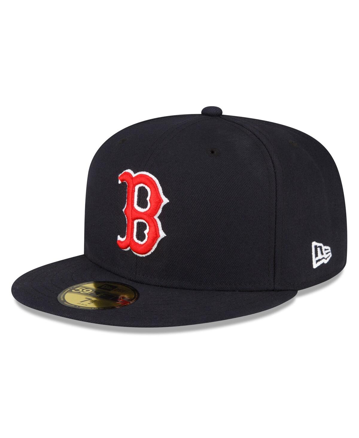 NEW ERA MEN'S NEW ERA NAVY BOSTON RED SOX AUTHENTIC COLLECTION REPLICA 59FIFTY FITTED HAT