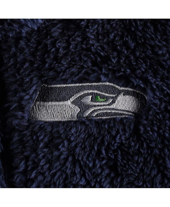 Outerstuff Newborn and Infant Boys and Girls College Navy, Gray Seattle Seahawks Game Nap Teddy ...