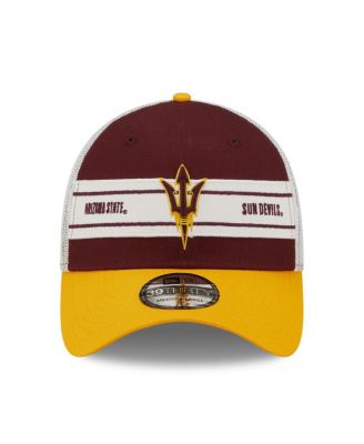 Men's Maroon, Gold Arizona State Sun Devils Banded 39THIRTY Flex Hat