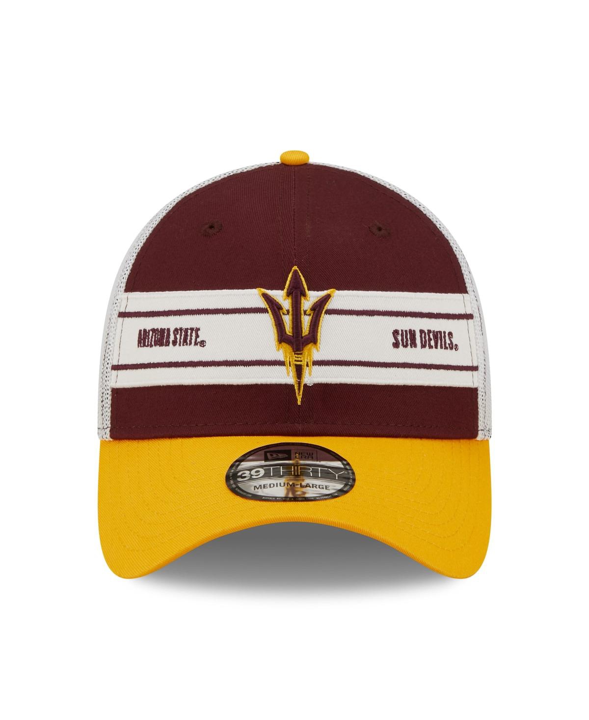 Men's New Era Gold Arizona State Sun Devils Banded 39THIRTY Flex Hat - Gold