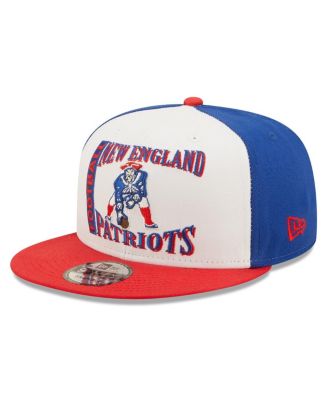 Men s New Era White Red New England Patriots Retro Sport 9FIFTY Snapback Hat Macy s