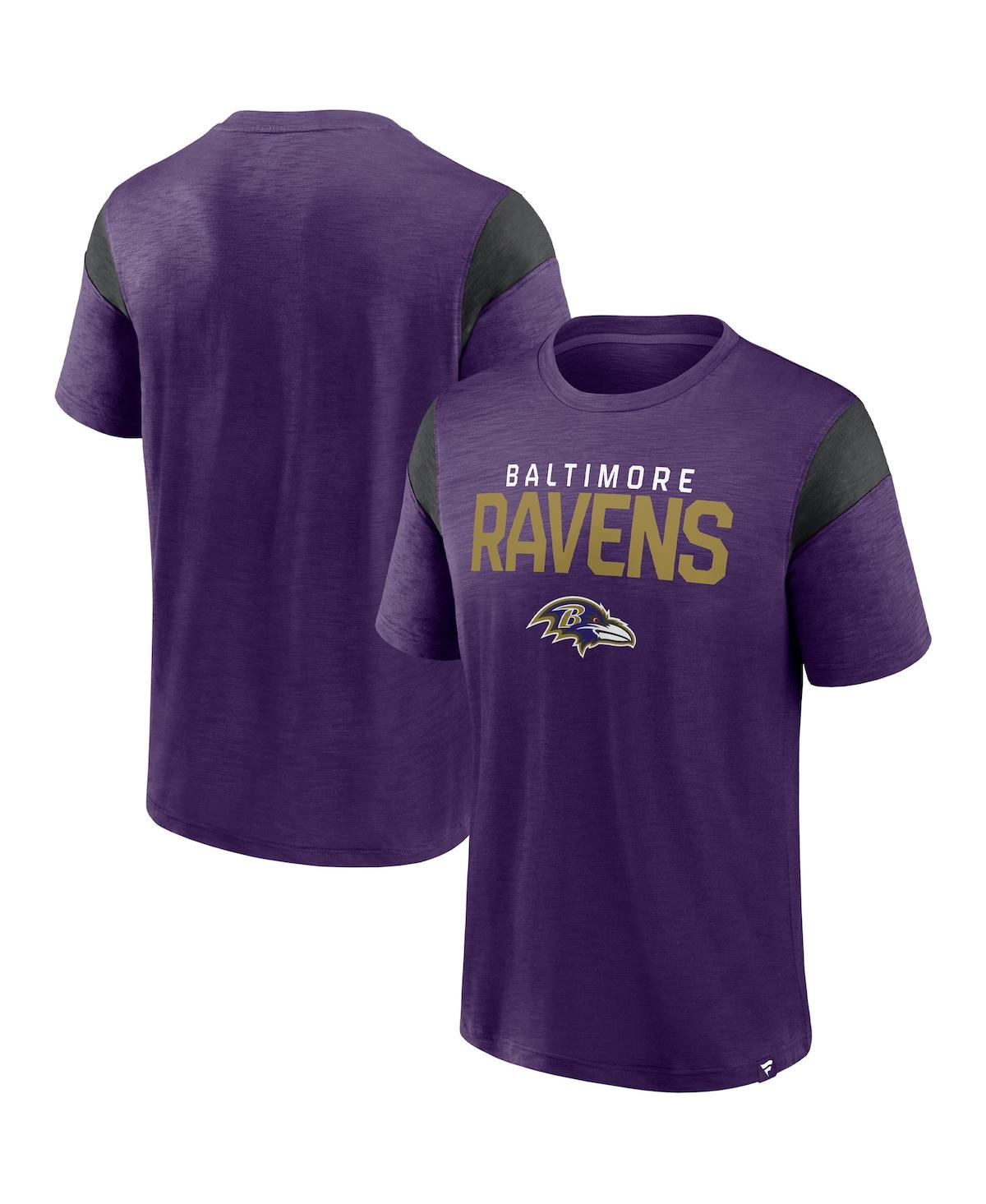 Shop Fanatics Men's  Purple Baltimore Ravens Home Stretch Team T-shirt