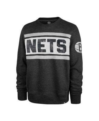 Men's Heather Black Brooklyn Nets Tribeca Emerson Pullover Sweatshirt