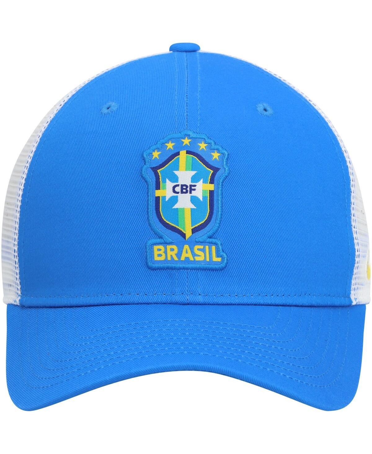 Shop Nike Men's  Blue Brazil National Team Classic99 Trucker Snapback Hat