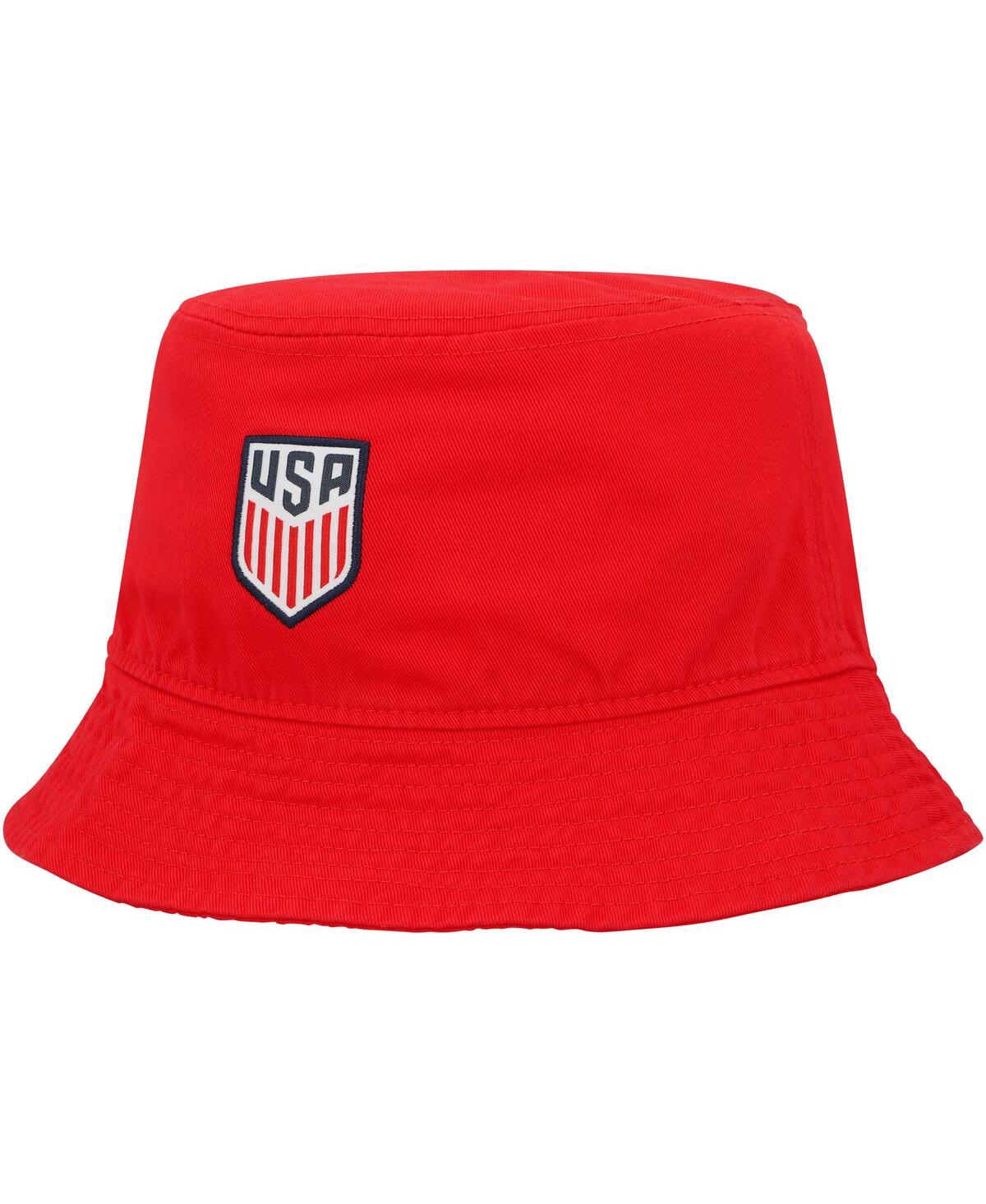 Shop Nike Men's  Red Usmnt Core Bucket Hat