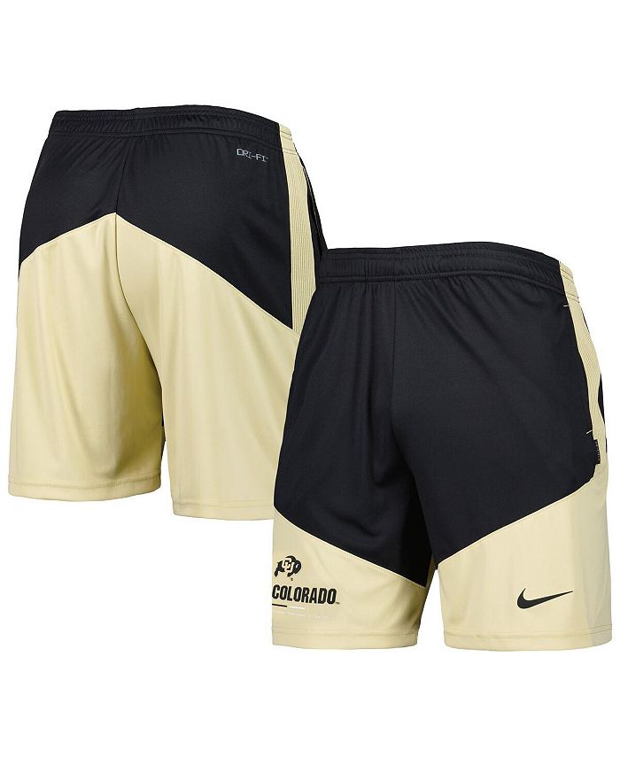 mens black and gold nike shorts
