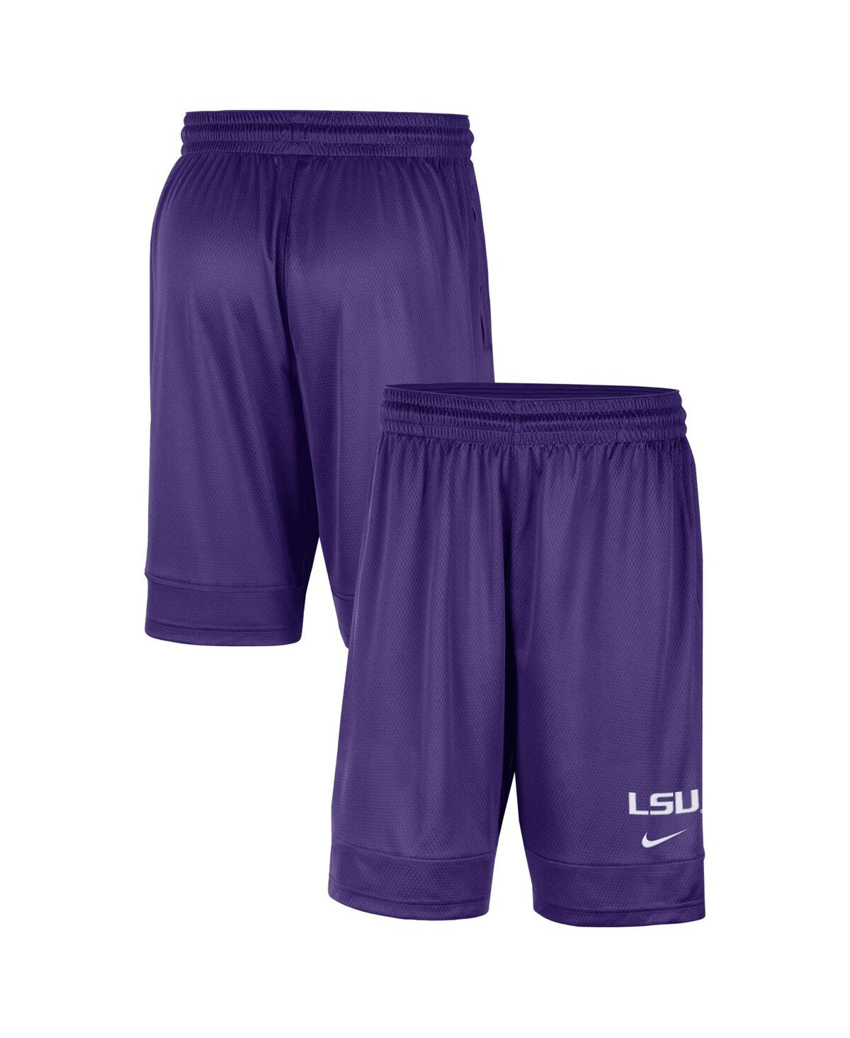 Shop Nike Men's  Purple Lsu Tigers Fast Break Team Performance Shorts