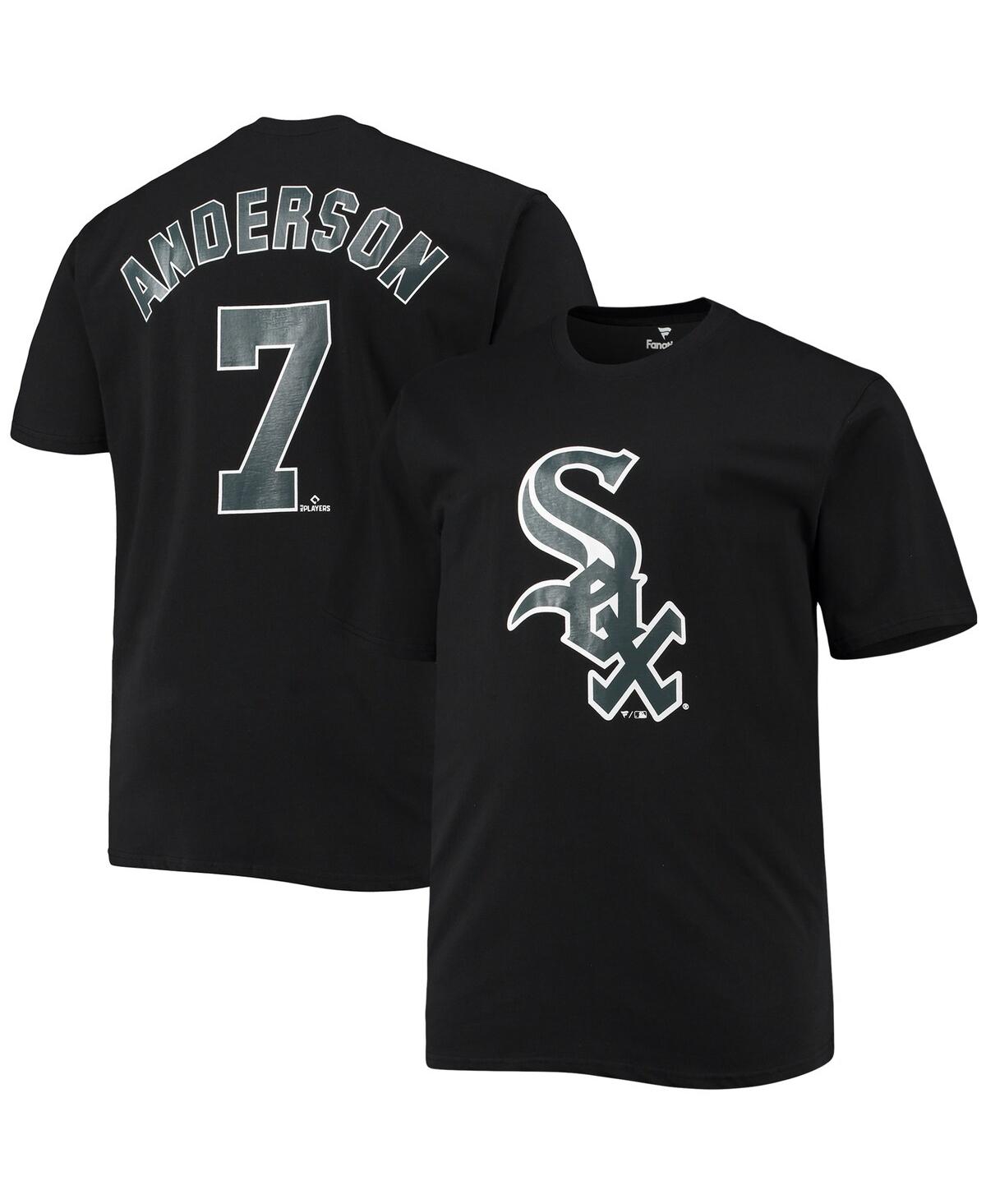 Men's Fanatics Tim AndersonChicago White Sox Big and Tall Logo T-shirt - Black