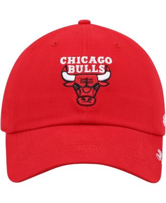 Women's Red Chicago Bulls Miata Clean Up Logo Adjustable Hat