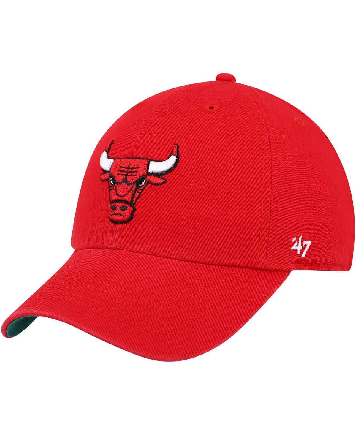 Shop 47 Brand Men's ' Red Chicago Bulls Franchise Fitted Hat