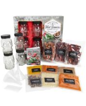 Thoughtfully Gourmet, Bangin' BBQ Sauce Variety Pack in A Travel Themed Suitcase Gift Set, Set of 15