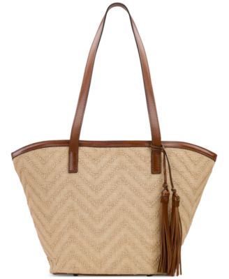 Patricia Nash - Lyon Marconia Natural Zig-Zag Large Tote