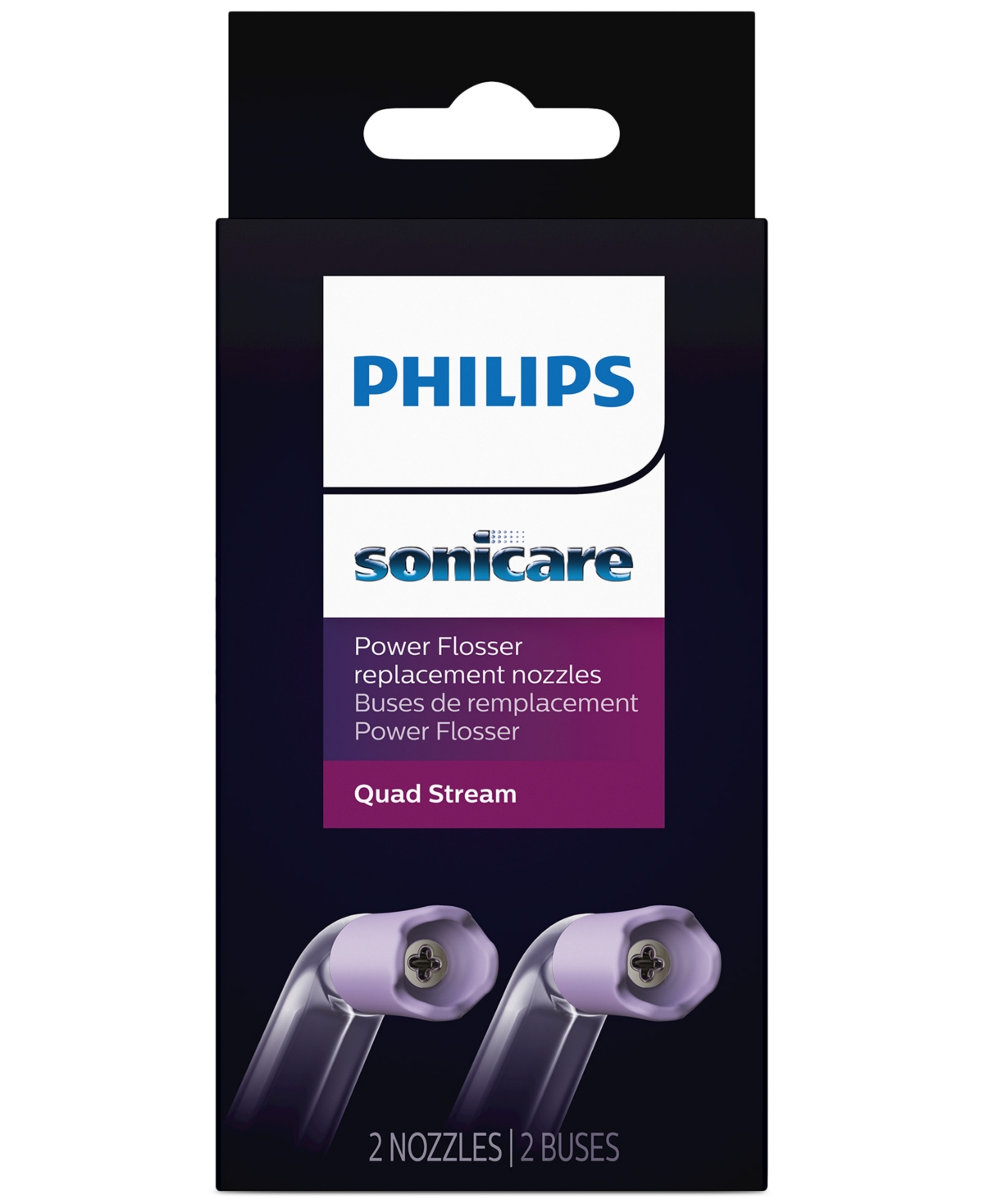Shop Philips 2-pk. Sonicare Quad Stream Water Flosser Nozzle In Clear