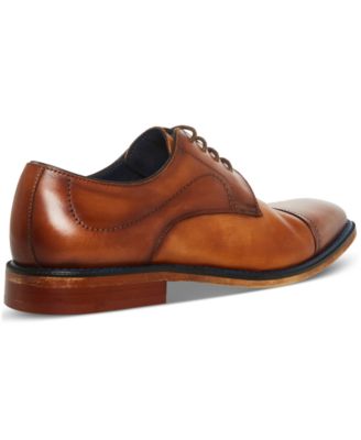 Men's Zane Tonal & Textured Leather Mid Oxford Dress Shoe