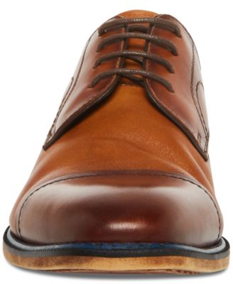 Men's Zane Tonal & Textured Leather Mid Oxford Dress Shoe