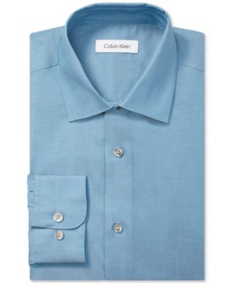 Calvin Klein - Men's Steel Regular Fit Stain Shield Performance Dress Shirt