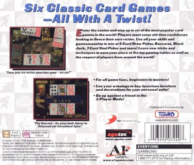 Card Games - Playstation 1