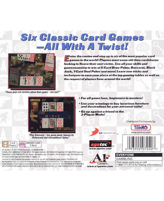 Agetec Card Games Playstation 1 Macy's