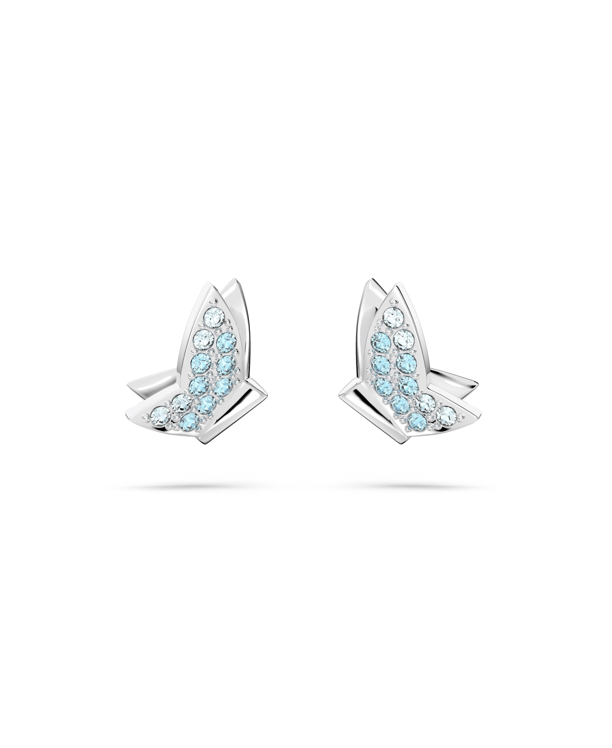 Swarovski Crystal Butterfly Lilia Stud Earrings In Blue