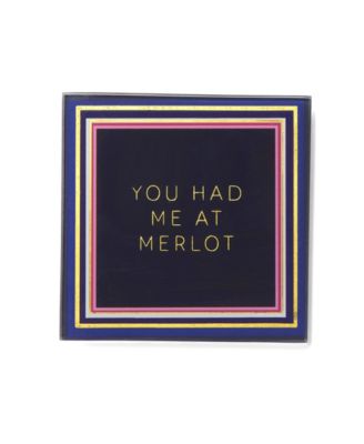 4" Glass Coaster Set, 4 Piece