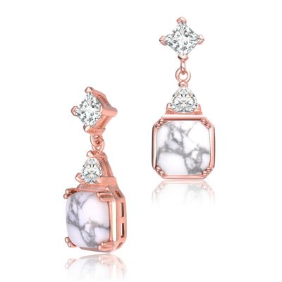 Sterling Silver Overlay How Lite Cross Earrings