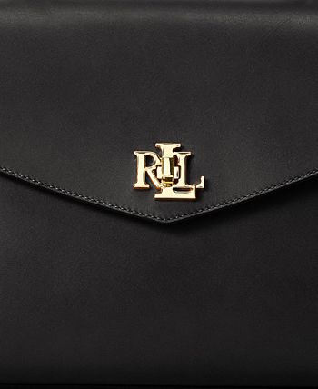 Lauren Ralph Lauren Mason Croc-Embossed Leather Convertible Satchel - Macy's