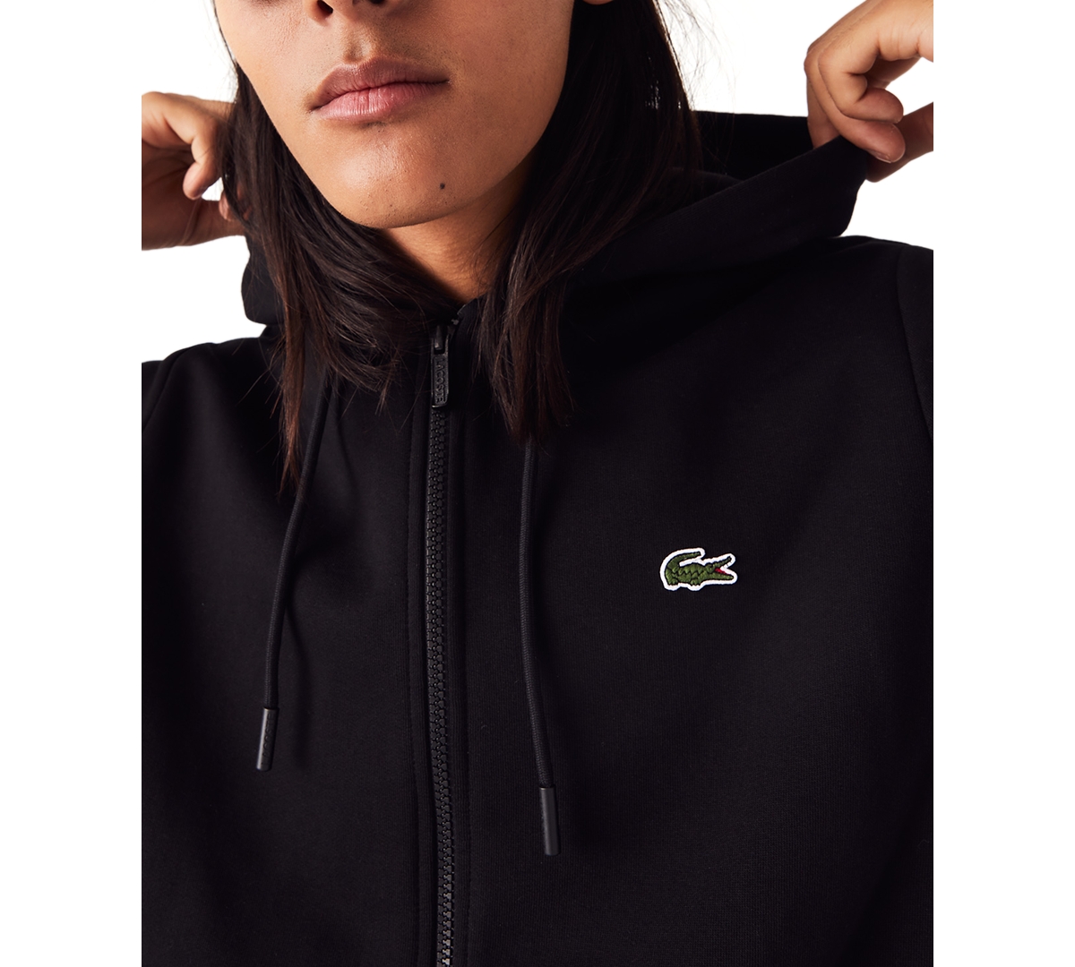 Lacoste Men's Classic Fit Long Sleeve Crocodile Logo Hoodie