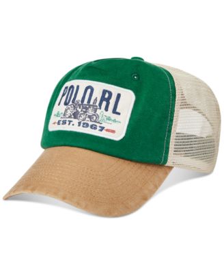 Polo Ralph Lauren - Men's Logo-Patch Canvas Trucker Cap