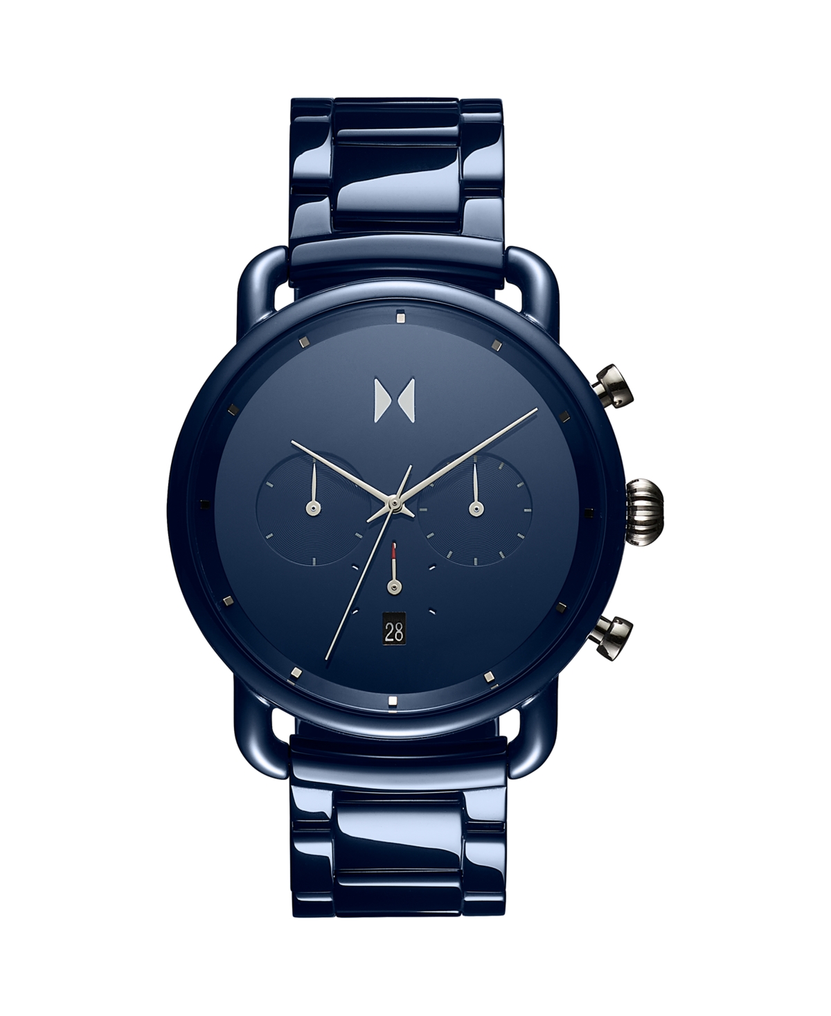 Mvmt Men's Blacktop Ceramic & Stainless Steel Bracelet Watch In Blue