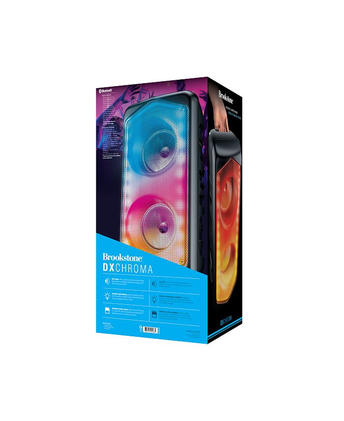 Brookstone DXCHROMA Wireless LED Speaker with Rechargeable Battery Macy