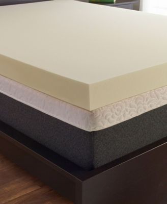 Visco 4" Memory Foam Mattress Topper, Twin