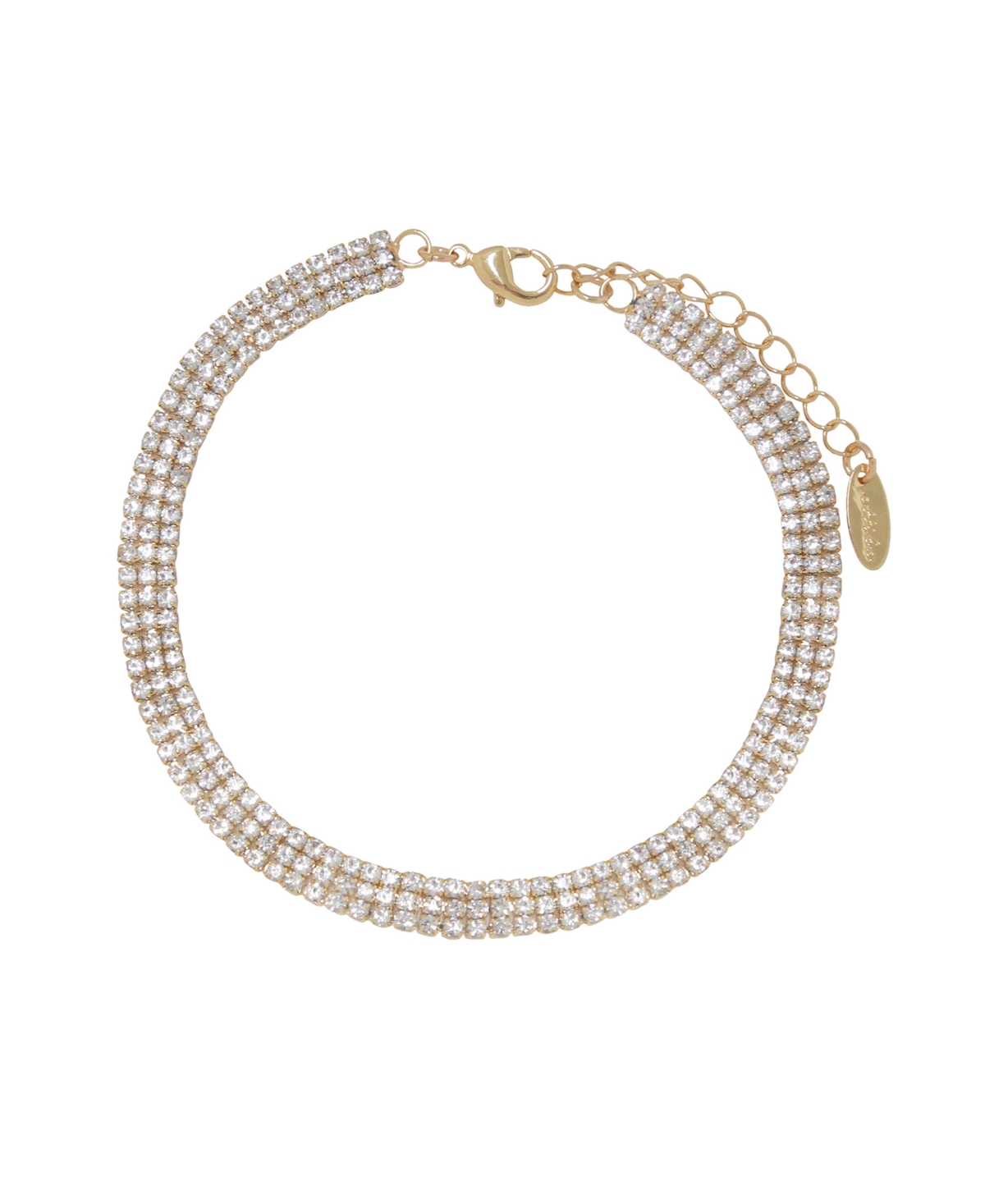 ETTIKA UNEXPECTED 18K GOLD PLATED SPARKLE ANKLET