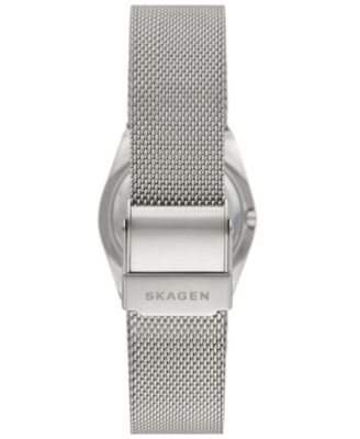 Women's Grenen Lille Solar-Powered Three Hand Silver-Tone Stainless Steel Watch, 26mm