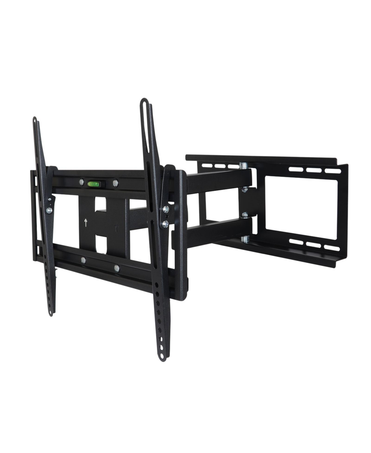 Full Motion 26-55" Wall Mount with Bubble Level - Black