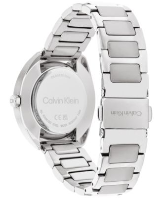 Women's Silver-Tone Stainless Steel Bracelet Watch 34mm
