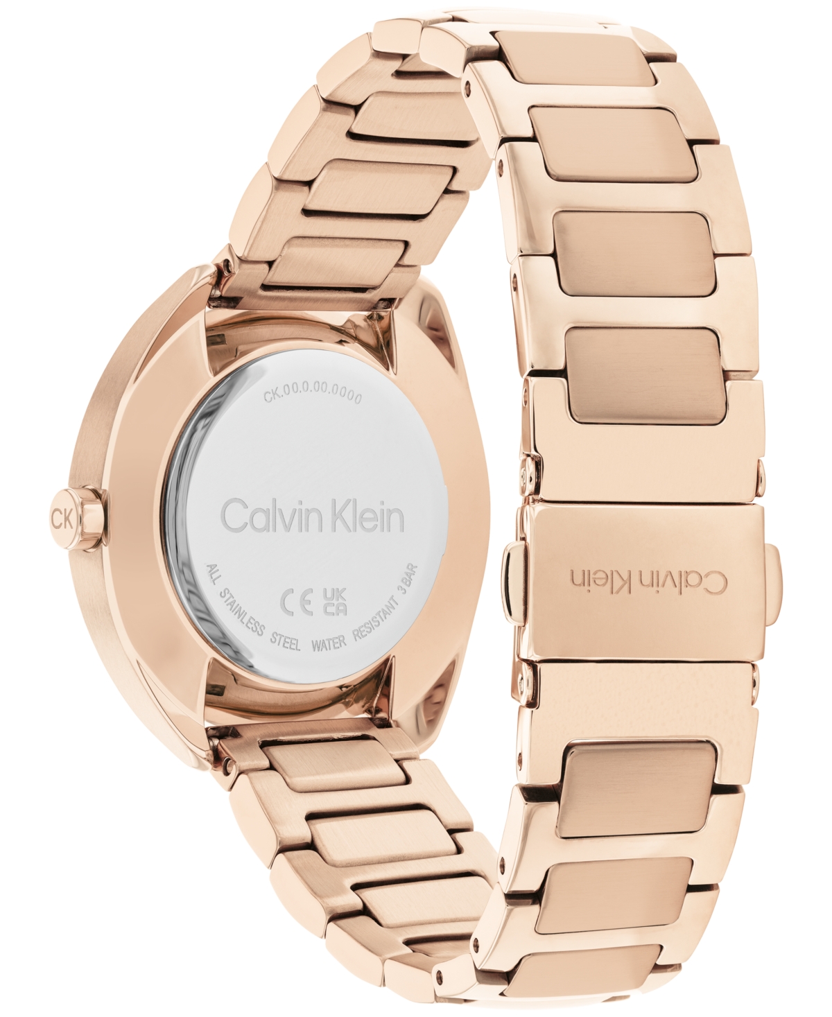 Calvin Klein Women'sTone Stainless Steel Bracelet Watch 34mm - Carnation Gold
