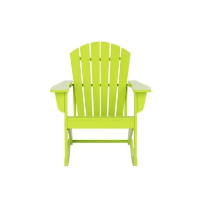 Outdoor Patio Poly Adirondack Rocking Chair Rocker