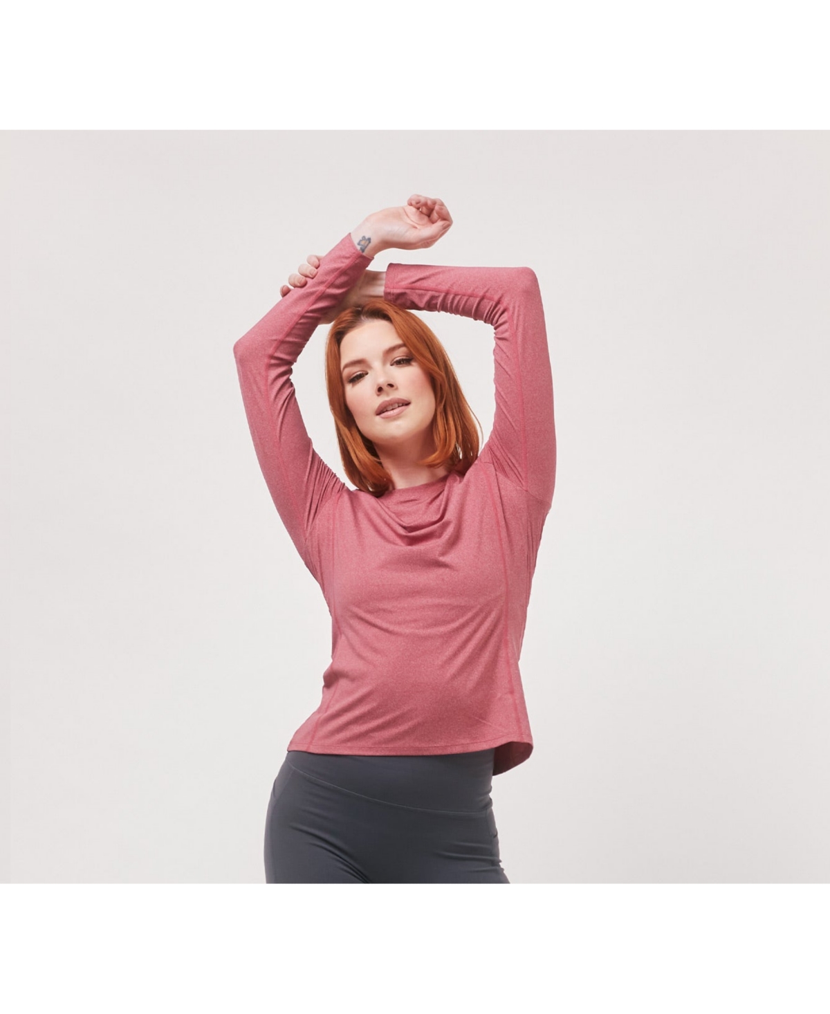 Rebody Active Women's To Practice Compression Long Sleeve Top for Women