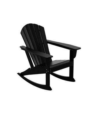 Outdoor Patio Poly Adirondack Rocking Chair Rocker