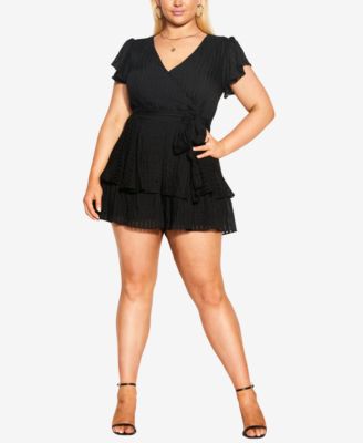Women's First Date Frilled Romper
