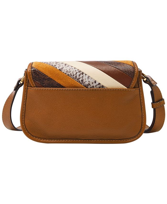 Fossil Heritage Mini Flap Leather Crossbody Bag Macy's