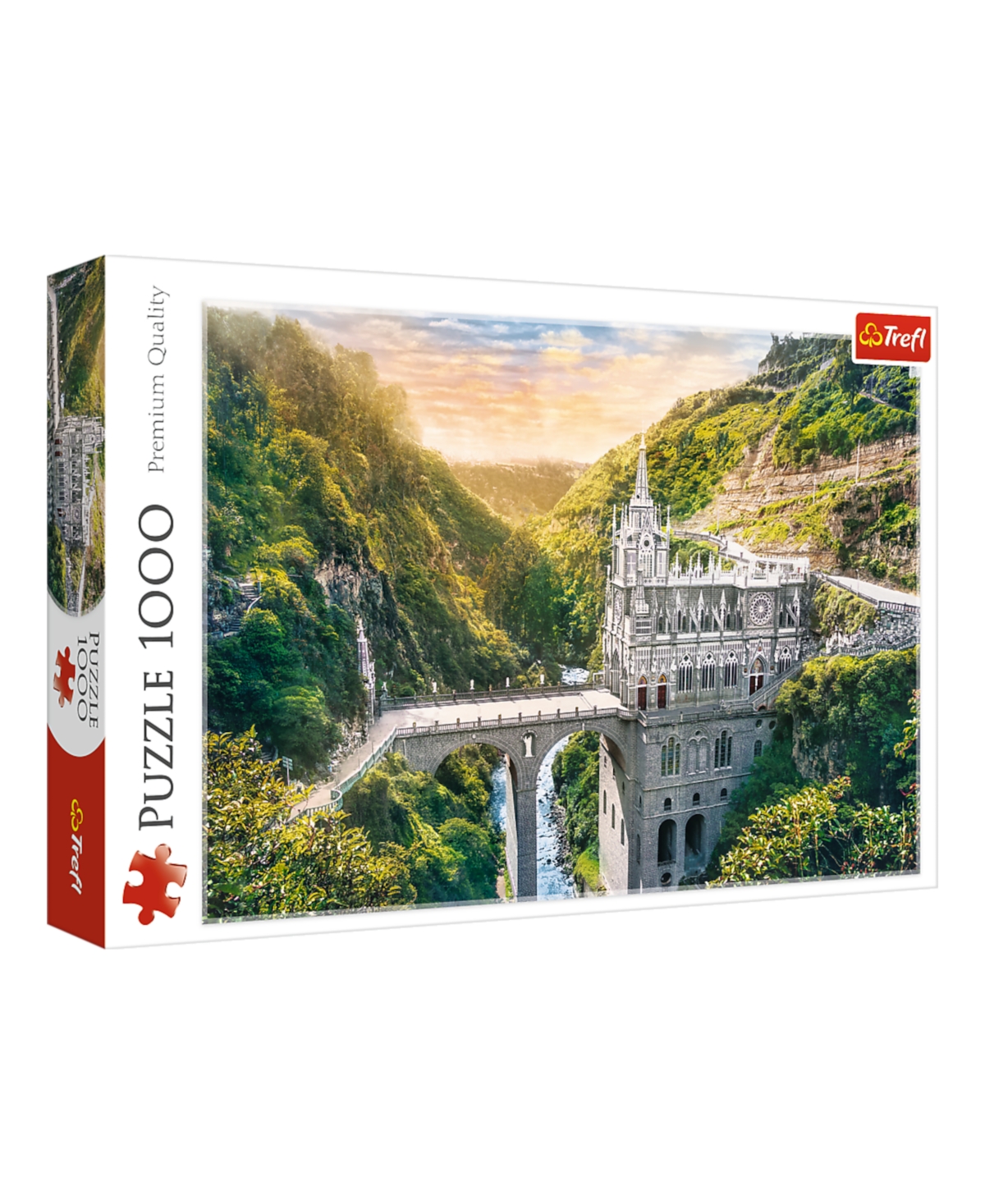 Trefl Red 1000 Piece Puzzle- Las Lajas Sanctuary, Colombia In Multi