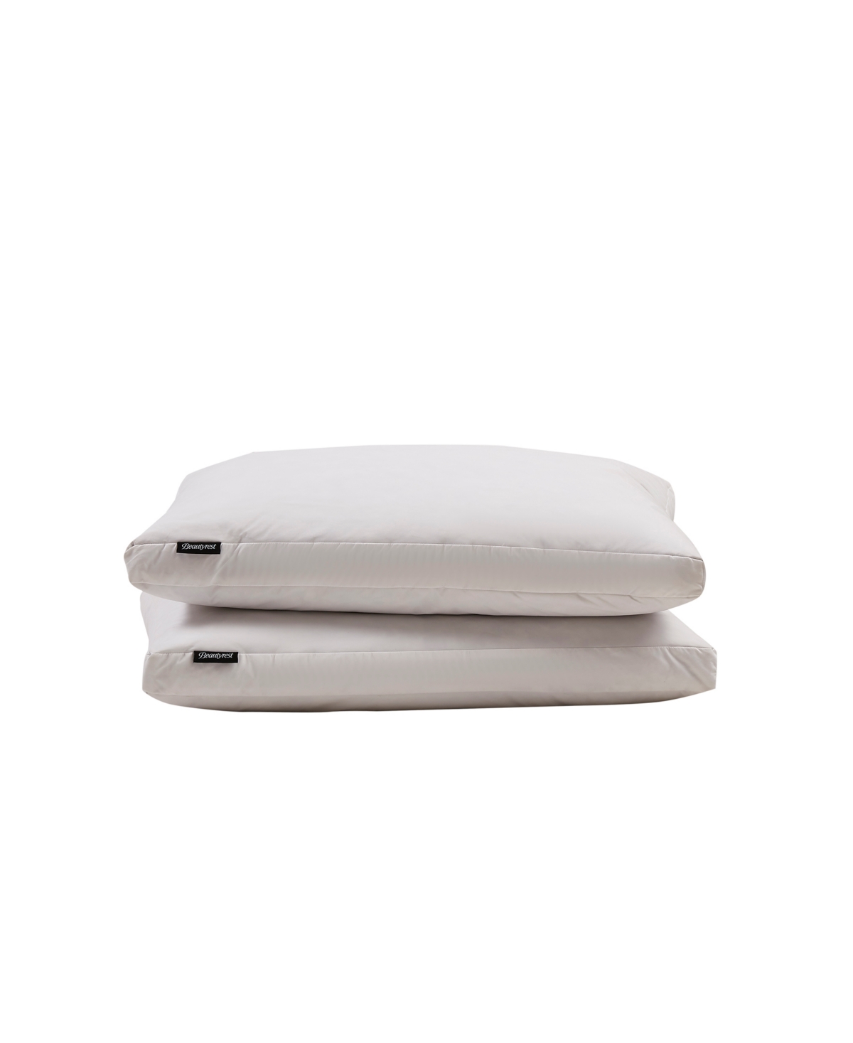 Shop Beautyrest 2" Gussted Feather & Down Medium/firm 2-pack Pillow, Jumbo In White