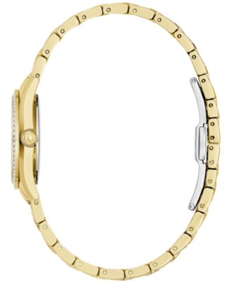 Women's Crystal Gold-Tone Stainless Steel Bracelet Watch 29mm