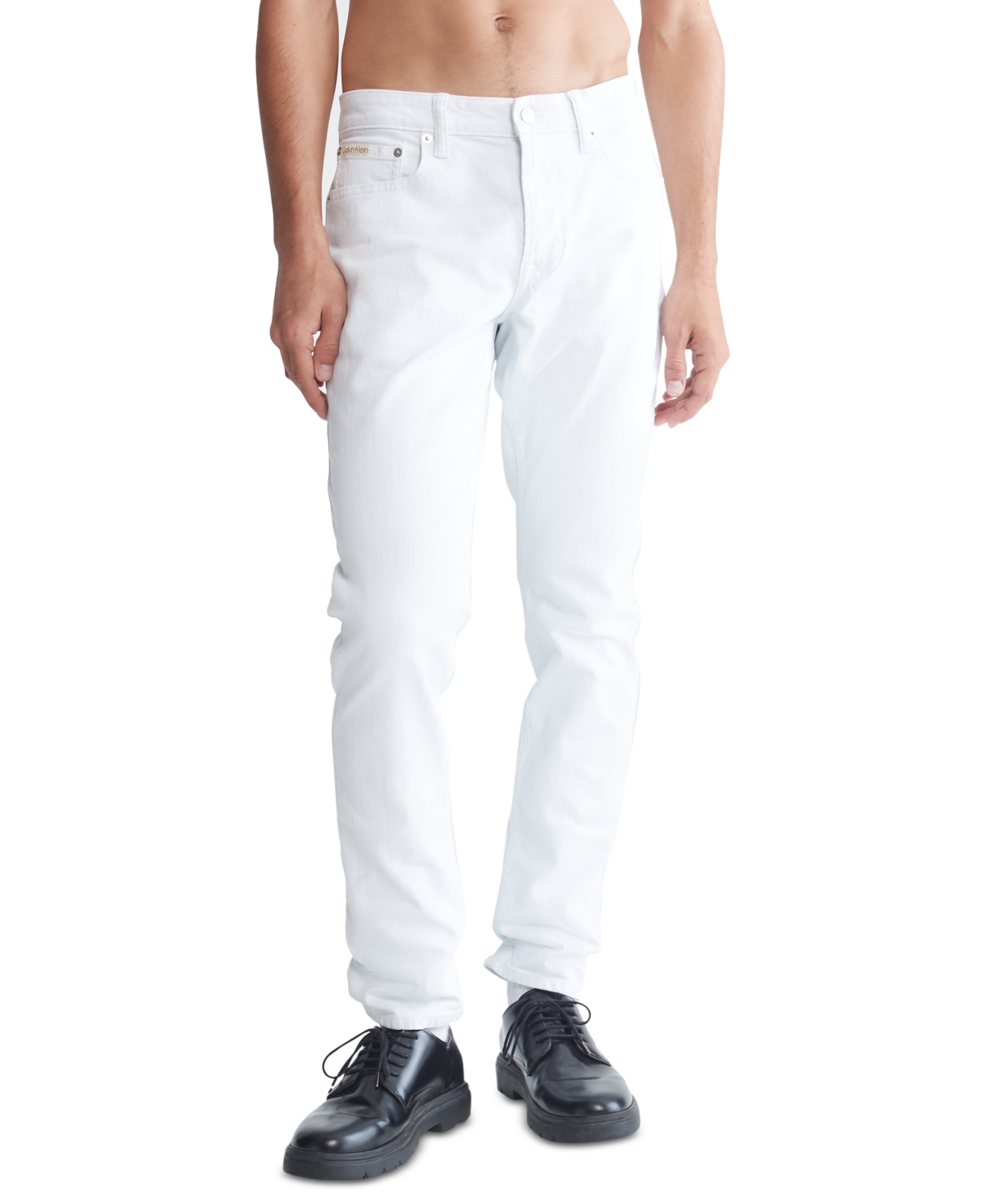 Shop Calvin Klein Men's Slim Fit Stretch Jeans In Lewis A
