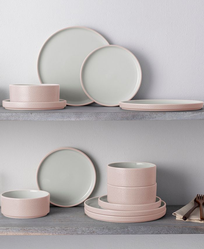 Noritake Colortex Stone 12Pc. Dinnerware Set, Service for 4 Macy's
