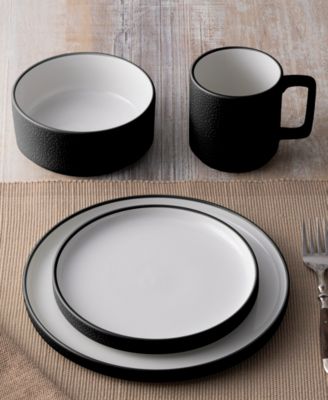 Colortex Stone Stax Dinner Plates, Set of 4