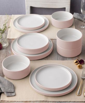 Colortex Stone Stax Dinner Plates, Set of 4