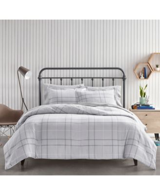 Home Design - Two-Tone Grid 3-Pc. Comforter Set, Full/Queen, Created for Macy's
